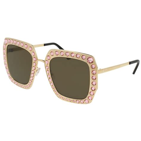 gucci gg0115s|Gucci GG0115S 003 Occhiali da Sole Dorato .